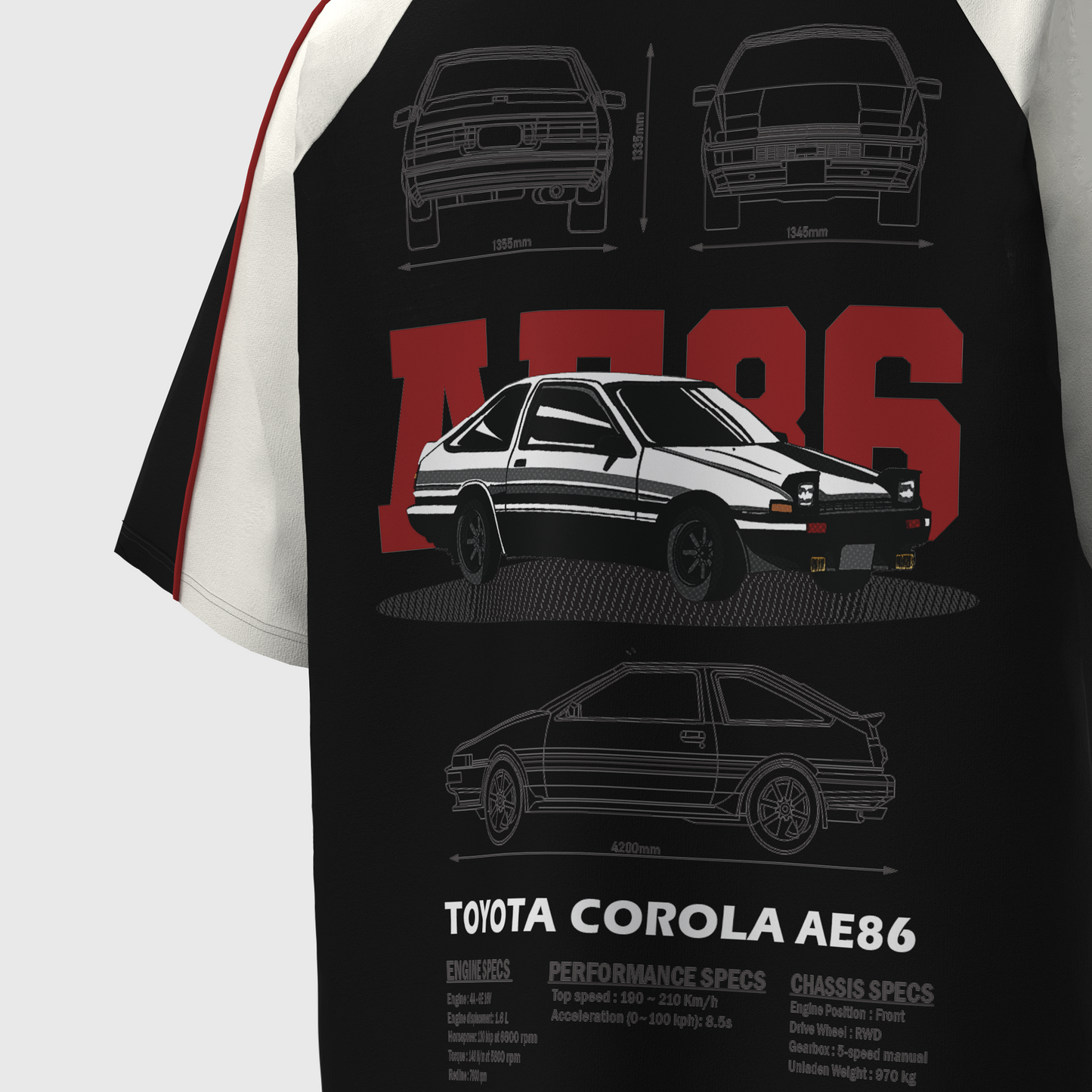 Takumi 1998 AE86 Spec Raglan