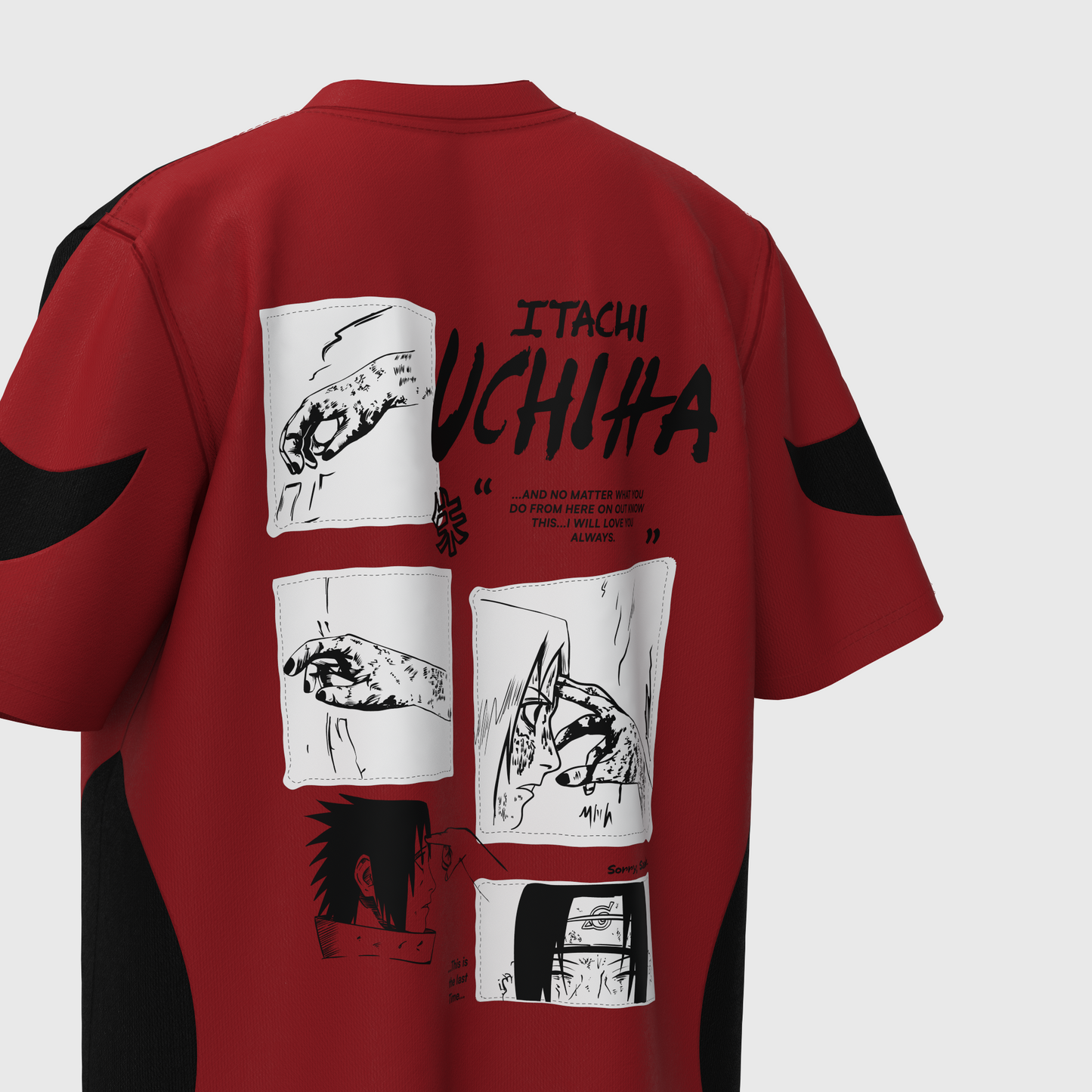 (Pre-order) Itachi Uchiha “Final Goodbye” Oversized Tee