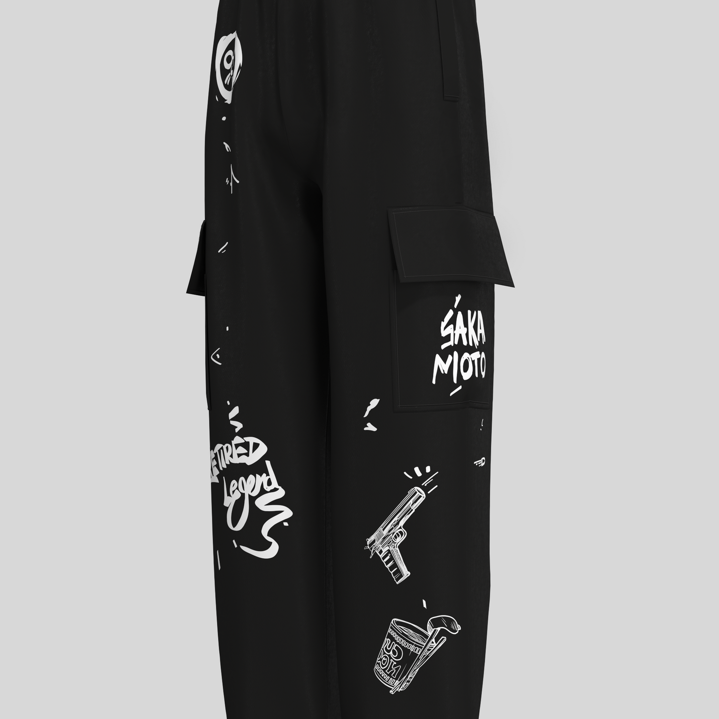 (Pre-order) Sakamoto Days – “Retired Legend” Cargo Joggers