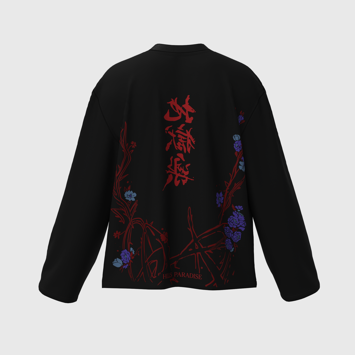 Hollow Bloom – Hell’s Paradise Cropped Waffle Tee