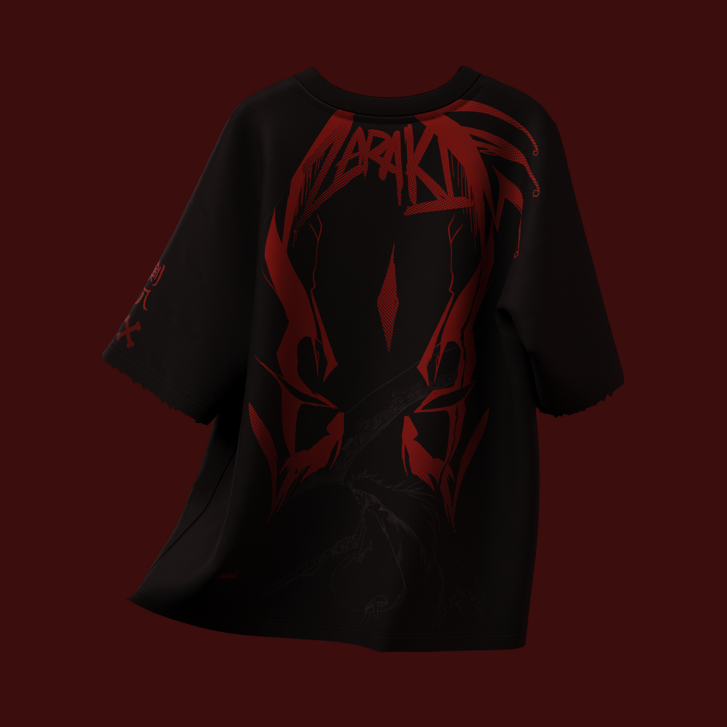 Kenpachi Zaraki Weathered Bone Tee