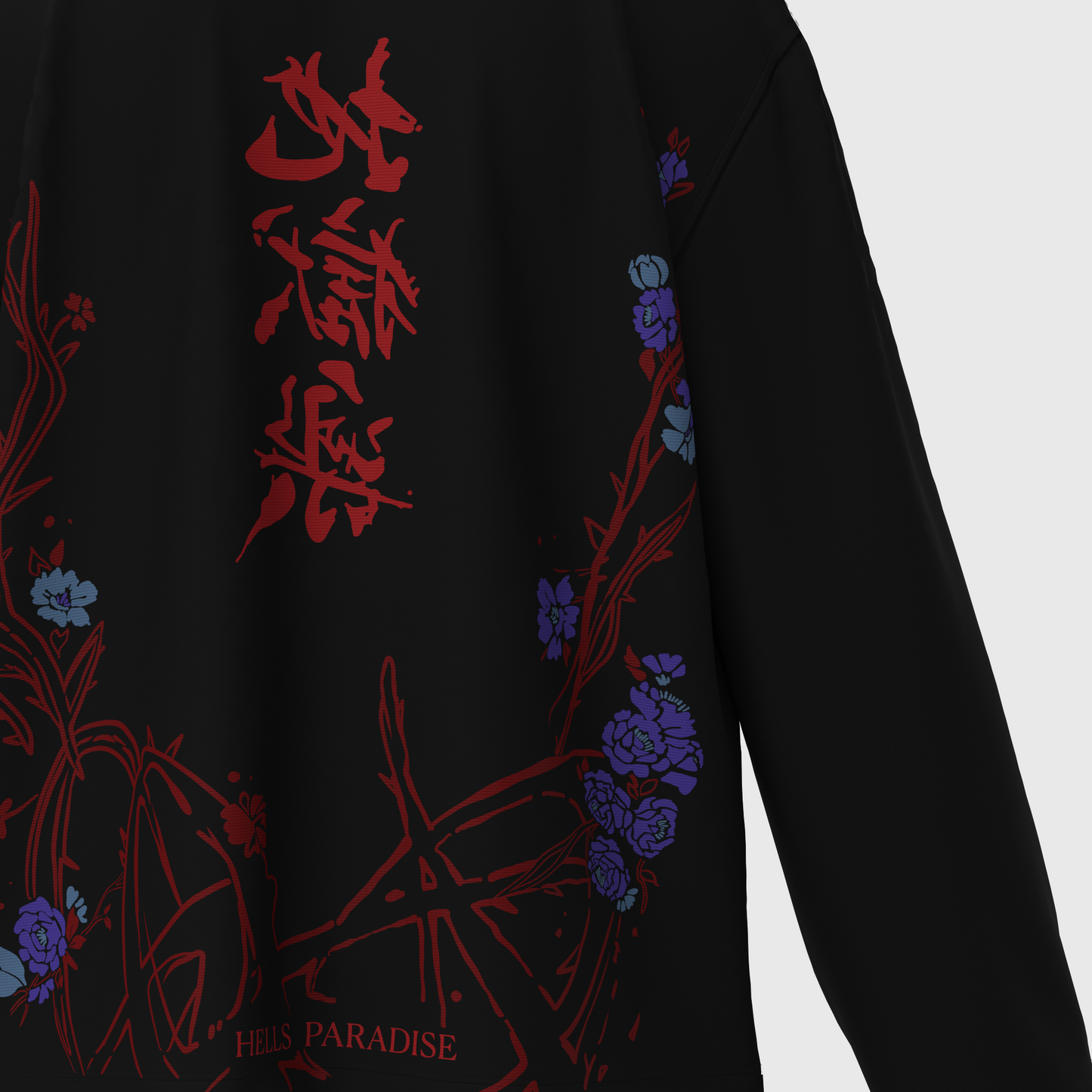 Hollow Bloom – Hell’s Paradise Cropped Waffle Tee
