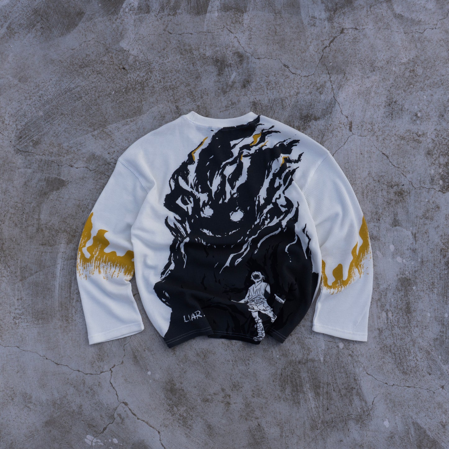 Gon Rage Cropped waffle Tee