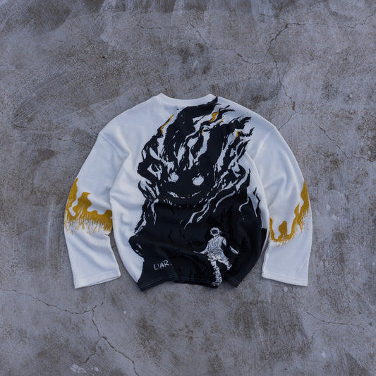 Gon Rage Cropped waffle Tee