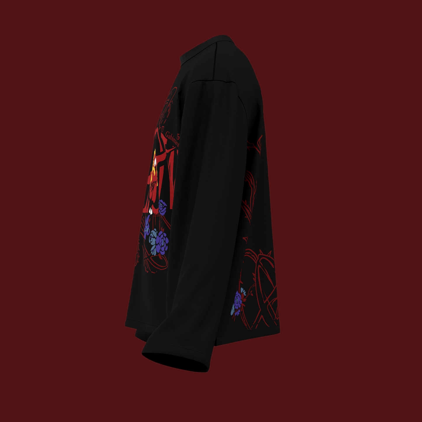 Hollow Bloom – Hell’s Paradise Cropped Waffle Tee
