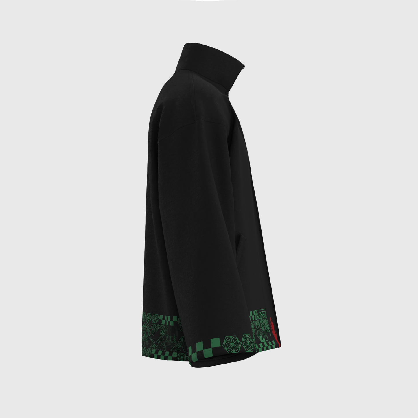 Tanjiro - Arcs on Thread Zip up Jacket