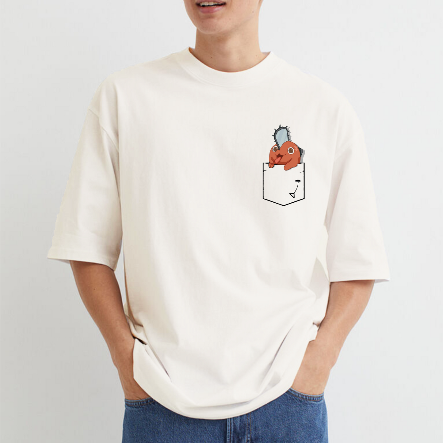 Pocket Pochita (Oversized T-shirt)